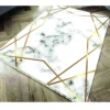 Kaymaz Taban Dijital Baskı Kadife Halı Stars 80x140 Cm