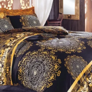 Osmanlı Çift Kişilik Nevresim Takımı Sarı