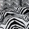 Zebra Çift Kişilik Nevresim Takımı Siyah Beyaz