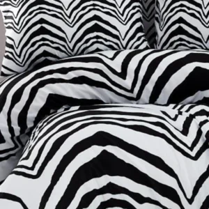 Zebra Çift Kişilik Nevresim Takımı Siyah Beyaz